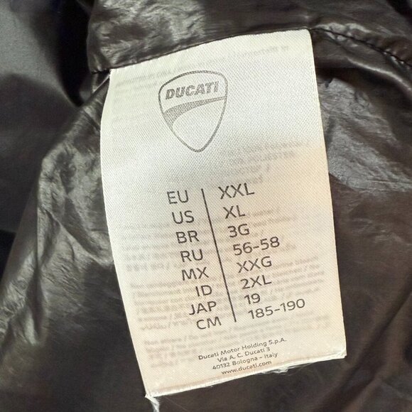 Ducati Mens Black Red Puffer Vest Motorcycle Packable Sz US XL Comfy Casual Lux‎ - Picture 7 of 11